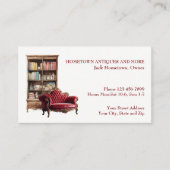 Antique Store Dealer Upholsterer Business Card 名刺 (正面)