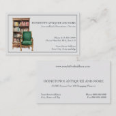 Antique Store Dealer Upholsterer Business Card 名刺 (正面/裏面)