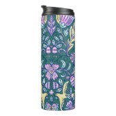 Antique Style Flowers and Birds Pattern タンブラー (回転右)