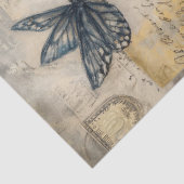 Antique Sunflower Postcard Ephemera Decoupage 薄葉紙 (詳細)