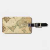 Antique Traveler Map ラゲッジタグ (正面横)
