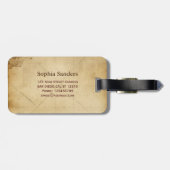 Antique Traveler Map ラゲッジタグ (裏面横)