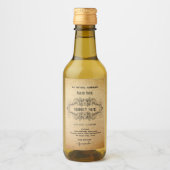 Antique Vertical Apothecary Style Labels ワインラベル (正面)