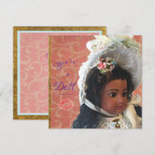 Antique Victorian Doll Greeting Card シーズンカード (正面/裏面)