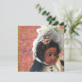Antique Victorian Doll Greeting Card シーズンカード (スタンド正面)