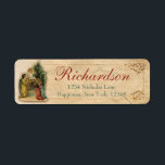 Antique Victorian Jesus Nativity Angel Christian ラベル<br><div class="desc">What a charming scene. Children greeting Jesus in the stable - a really nice reminder why we really celebrate. This label is just right for those who love to decorate traditionally. See more vintage Christmas labels in my store under the 'Address Labels' 'Vintage Christmas' category. If you run into sizing...</div>