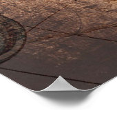 Antique Vintage Map ポスター (角)