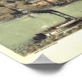 Antique Vintage Map Illinois USA 1867 ポスター (角)