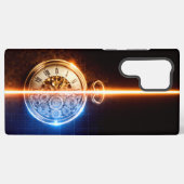 Antique Watch Blueprint Samsung Galaxyケース (裏面横)