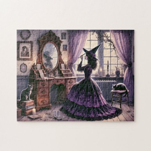 Antique Witch at Vanity Gothic Academia ジグソーパズル (横)