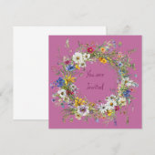 Antique Wreath Stationery Cards Set - Invite ノートカード (正面/裏面)