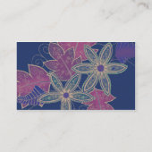 Antiqued花の名刺 名刺 (裏面)