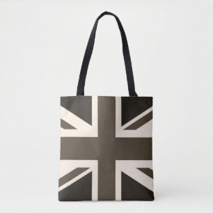 Antiqued英国国旗のイギリスのセピア色 トートバッグ