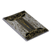 Antiqued薄いHazlehurstは優雅切ります ノートブック (右側)