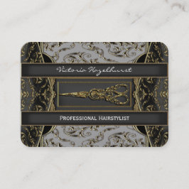 Antiqued薄いHazlehurstは美容師を切ります 名刺