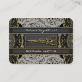 Antiqued薄いHazlehurstは美容師を切ります 名刺