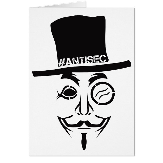 AntiSec AntiSecurityのハッカーのロゴ (正面)