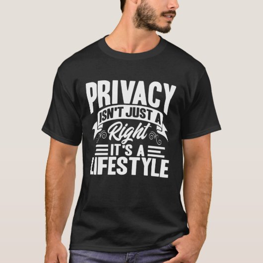 Antisocial Privacy Isn t Just A Right Introvert Tシャツ (正面)