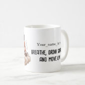 ANTISTRESS Breathe, drink coffee, and move on コーヒーマグカップ (正面右)