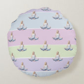 ANTISTRESS CALM MEDITATION RELAX PASTEL CHAKRA ラウンドクッション (裏面)