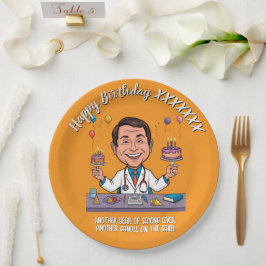 ANTISTRESS DOCTORS BIRTHDAY PARTY ORANGE ペーパープレート