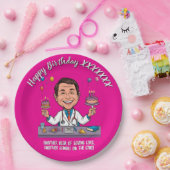 ANTISTRESS DOCTORS BIRTHDAY PARTY PINK ペーパープレート (パーティー)