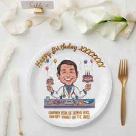 ANTISTRESS DOCTORS BIRTHDAY PARTY WHITE ペーパープレート