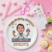 ANTISTRESS DOCTORS BIRTHDAY PARTY WHITE ペーパープレート (パーティー)