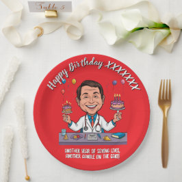 ANTISTRESS DOCTORS BIRTHDAY PARTY WHITE ペーパープレート