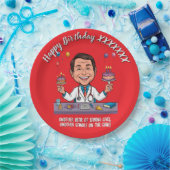ANTISTRESS DOCTORS BIRTHDAY PARTY WHITE ペーパープレート (パーティー)