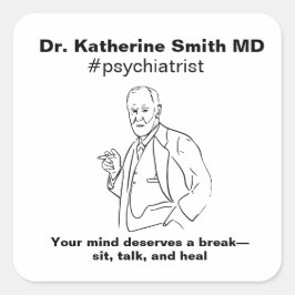 ANTISTRESS Freud Psychiatry Therapy Clinic Health スクエアシール