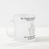 ANTISTRESS Freud Psychiatry Therapy Clinic Health フロストグラスマグカップ (左)