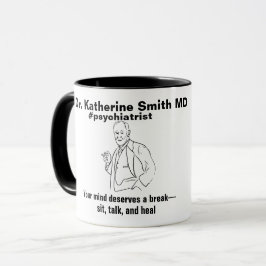 ANTISTRESS Freud Psychiatry Therapy Clinic Health マグカップ