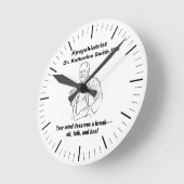 antistress Freud Psychiatry Therapy Clinic Health ラウンド壁時計 (傾斜)