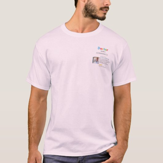 ANTISTRESS internet DOCTOR google INTERNIST Tシャツ (正面)