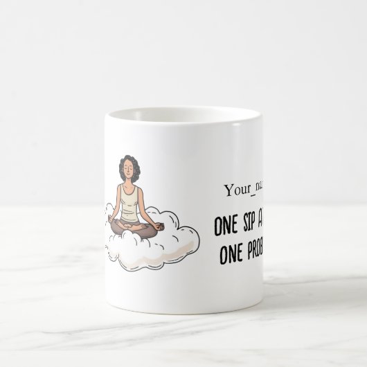 ANTISTRESS One sip at a time, one problem less コーヒーマグカップ (中央)