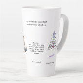 Antistress Peace serenity Chakra Relax calm カフェラテマグ (右アングル)