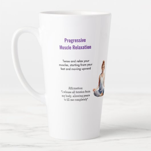 Antistress Peace serenity Chakra Relax calm カフェラテマグ (左)