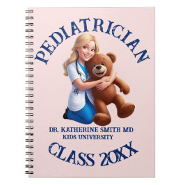 antistress pediatrician teddy bear kids university ノートブック