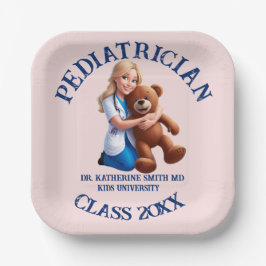 antistress pediatrician teddy bear kids university ペーパープレート