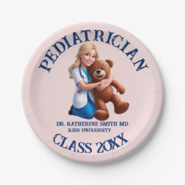 antistress pediatrician teddy bear kids university ペーパープレート