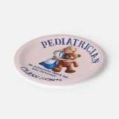antistress pediatrician teddy bear kids university ペーパープレート (アングル)