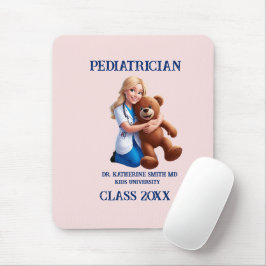 antistress pediatrician teddy bear pink university マウスパッド