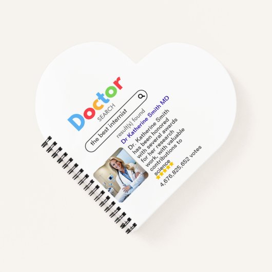 ANTISTRESS PHYSICIAN DOCTOR google INTERNIST ノートブック (正面)