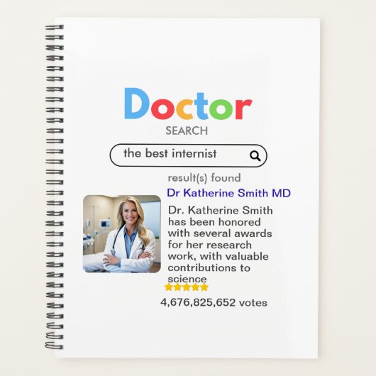 ANTISTRESS PHYSICIAN DOCTOR google INTERNIST プランナー手帳 (正面)