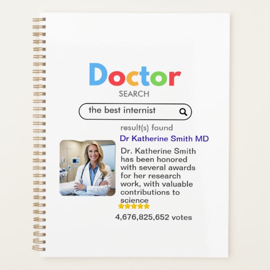 ANTISTRESS PHYSICIAN DOCTOR google INTERNIST プランナー手帳 (正面)