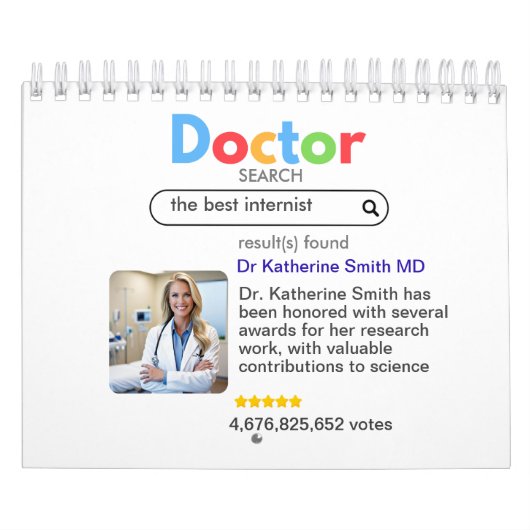 antistress PHYSICIAN DOCTOR google search votes カレンダー (カバー)