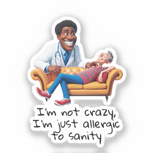 ANTISTRESS psychiatrist THERAPIST medical therapy シール (正面)