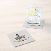 ANTISTRESS psychiatrist THERAPIST medical therapy スクエアペーパーコースター (インサイチュ)