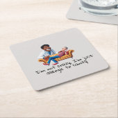 ANTISTRESS psychiatrist THERAPIST medical therapy スクエアペーパーコースター (アングル)